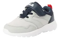 Buty dla dziewczynek - Buty dziecięce Fila Fogo Velcro Tdl sneakersy szare na rzepy-23 - miniaturka - grafika 1
