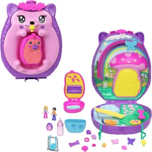 Polly Pocket Kompaktowa Torebka Jeżyki JBJ91 - Lalki dla dziewczynek - miniaturka - grafika 1