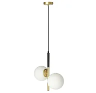 Lampy sufitowe - Podwójna złota lampa wisząca - K487 A3-A82 - miniaturka - grafika 1