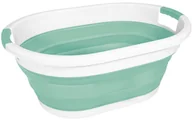 Kosze na bieliznę - Składany kosz na pranie Linden Berg - Kosz na pranie o pojemności 35 l - Plastikowy kosz na pranie w kolorze turkusowym o ładowności 7 kg - miniaturka - grafika 1