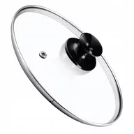 Pokrywki - Pokrywa żaroodporna z czarnym uchwytem Caserta 28 cm - miniaturka - grafika 1