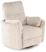 Fotele - Fotel rozkładany elektrycznie PEGAS beżowy obracany z funkcją kołyski HALMAR - miniaturka - grafika 1