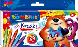 Kredki, Moje Bambino, 24 kolory, mix wzorów - Kredki, ołówki, pastele i pisaki - miniaturka - grafika 1