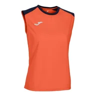 Koszulki i topy damskie - Koszulka damska Joma Eco Championship Tank Top dla kobiet, neonowy pomarańczowy, granatowy - miniaturka - grafika 1