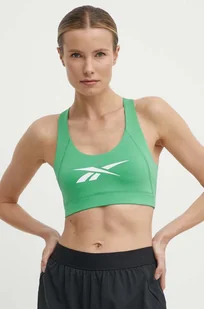 Reebok biustonosz sportowy Identity Training kolor zielony 100075676 - Bielizna sportowa damska - miniaturka - grafika 1
