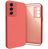 Etui i futerały do telefonów - Etui do Samsung Galaxy S21 FE Silikonowe, Osłona Kamery, Czerwone Szkło - miniaturka - grafika 1