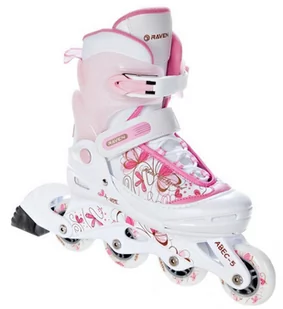 Rolki Raven Laguna White/Pink 34-37 Kauczuk - Rolki - miniaturka - grafika 1