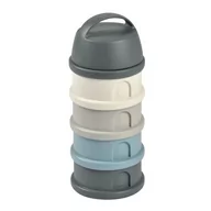 Pojemniki kuchenne - Beaba Pojemniki na mleko w proszku 4 komory mineral grey/blue - miniaturka - grafika 1