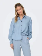 Koszule damskie - camicie donna only 15337928 charis light blue - miniaturka - grafika 1