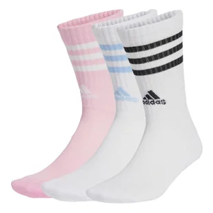 3-Stripes Cushioned Crew Socks 3 Pairs - Skarpetki sportowe męskie - miniaturka - grafika 1