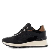 Trampki damskie - XTI Damskie trampki 140016, czarno-białe, 3,5 UK - miniaturka - grafika 1