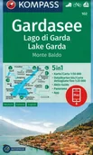 Przewodniki - Jezioro Garda Gardasee 2025 Mapa Wodoodporna Turystyczna 102 Kompass - miniaturka - grafika 1