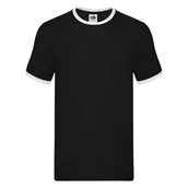 Koszulki męskie - Koszulka Męska Ringer Czarny biały r. L - miniaturka - grafika 1