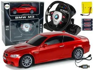 Import LEANToys Auto Zdalnie Sterowane BMW M3 Czerwony 2,4 G Pilot Kierownica 1:18 Dźwięk Światła LT-9722-0 - Zabawki zdalnie sterowane - miniaturka - grafika 10