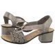 Sandały damskie - Sandały Białe 64677-64 Beige (RI12-b) Rieker - miniaturka - grafika 1