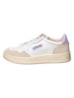 Trampki damskie - AUTRY Skórzane sneakersy "Medalist Low" w kolorze beżowo-fioletowo-białym - miniaturka - grafika 1