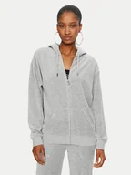 Bluzy damskie - Juicy Couture Bluza Halan JCWAS24342 Szary Oversize - miniaturka - grafika 1
