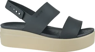 Crocs Crocs Brooklyn Low Wedge 206453-07H czarne 37/38 - Sandały damskie - miniaturka - grafika 1