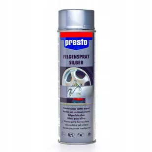 Srebrny Lakier Do Felg | Spray 500Ml Presto - Chemia warsztatowa - miniaturka - grafika 1