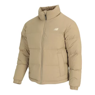 Kurtka zimowa damska New Balance WJ34303SOT  beżowa - Kurtki damskie - miniaturka - grafika 1