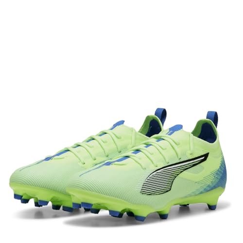 PUMA Unisex Ultra 5 Pro Fg/Ag Jr buty piłkarskie dla dzieci, Fizzy Apple PUMA White Bluemazing, 34 EU