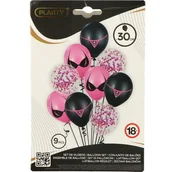 Balony i akcesoria - ZESTAW BALONÓW BALONY NA WIECZÓR PANIEŃSKI KAWALERSKI 9SZT - miniaturka - grafika 1