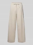 Spodnie damskie - Spodnie o kroju loose fit o szerokości z czystej bawełny model 'AUGUSTA' - miniaturka - grafika 1