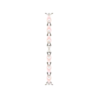 Akcesoria do smartwatchy - Xiaomi Smart Band 9 Straps Mystic Rose - miniaturka - grafika 1