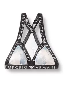 Emporio Armani Bielizna damska Sporty biustonosz sportowy z mikrofibry, PrintBirds/Pow.Pink, XS, Printbirds/Pow.pink, XS - Biustonosze - miniaturka - grafika 1