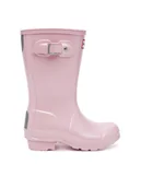 Buty dla dziewczynek - Hunter Kalosze JFT6040NEB Różowy - miniaturka - grafika 1