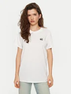 Koszulki i topy damskie - KARL LAGERFELD T-Shirt A1W17025 Biały Relaxed Fit - miniaturka - grafika 1