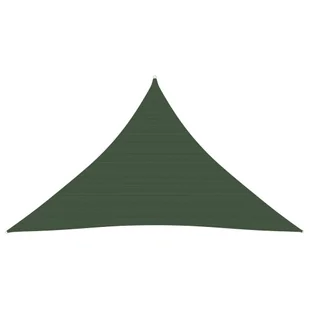 VidaXL Żagiel przeciwsłoneczny, 160 g/m, ciemnozielony, 3,5x3,5x4,9 m 311477 VidaXL - Parasole ogrodowe - miniaturka - grafika 1
