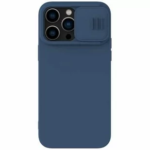 Nillkin CamShield Magnetic Silicone Case etui iPhone 14 Pro Max magnetyczny MagSafe pokrowiec z osłoną na aparat niebieski - Etui i futerały do telefonów - miniaturka - grafika 2
