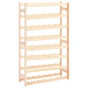 Stojaki na wino - vidaXL Stojak na 56 butelek wina, drewno sosnowe FSC - miniaturka - grafika 1