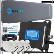 Inne akcesoria audio-wideo - System przekazu sygnału AV Signaflex Zestaw Wzmacniacz Gsm/Dcs Lcd3000 Ls-Gd22 + T2 23Dbi 15M + 4X Grzybek + Bat - miniaturka - grafika 1