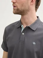 Koszulki męskie - MĘSKA KOSZULKA POLO TOM TAILOR BASIC DARK SHADOW 3XL - miniaturka - grafika 1