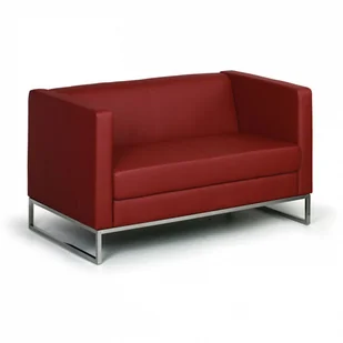 B2B Partner Sofa CUBE, 2-miejscowa, czerwony XP-116-2 Seat H18# - Sofy i kanapy - miniaturka - grafika 2