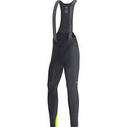 Spodnie męskie - GORE WEAR Gore Wear Bibs C3 termiczne spodnie męskie czarny Schwarz (Black/Neon Yellow) S 100648990803 - miniaturka - grafika 1