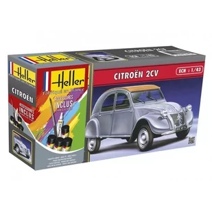 Citroen 2 CV zestaw z farbami Heller 56162 - Modele do sklejania - miniaturka - grafika 1