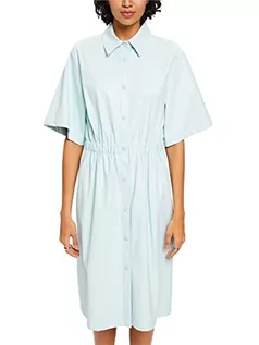 Sukienki - ESPRIT Collection Sukienka koszulowa o wyglądzie skóry, Light Aqua Green, 38 - grafika 1