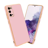 Etui i futerały do telefonów - Pokrowiec Do Samsung Galaxy S20 Etui w Glossy Róż - Złoto TPU Silikonowe Obudowa Case Cover Cadorabo - miniaturka - grafika 1
