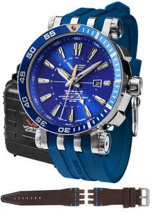 Zegarek Zegarek Vostok Europe NH34-575A716S Energia Rocket Automatic GMT - Zegarki męskie - miniaturka - grafika 1