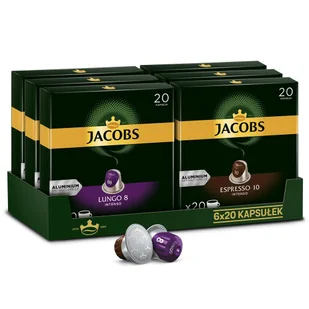 Kapsułki do Nespresso Jacobs Espresso 10, Lungo 8 120 szt. - Kawa w kapsułkach i saszetkach - miniaturka - grafika 1