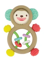 Gryzaki dla dzieci - INFANTINO Sensoryczna grzechotka, gryzaczek Małpka 316705 - miniaturka - grafika 1