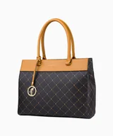 Torebki damskie - PUCCINI Elegancka logowana torebka damska typu shopper - miniaturka - grafika 1