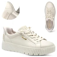 Półbuty damskie - Sneakersy Damskie SKÓRZANE Tamaris Półbuty Wygodne Wiosenne Sznurowane 40 - miniaturka - grafika 1