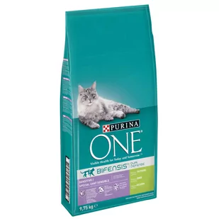 Purina ONE Sensitive - 2 x 9,75 kg Dostawa GRATIS! - Sucha karma dla kotów - miniaturka - grafika 1