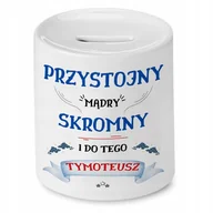 Skarbonki - SKARBONKA NOSACZA KIEDY IDZIESZ O 4 NA GRZYBY z Nadrukiem ze Zdjęciem + Opakowanie na prezent (wzór 03) - miniaturka - grafika 1