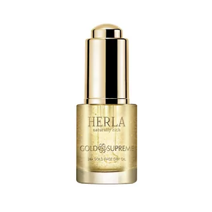 Herla Herla 24k Gold Face Dry Oil Lfitingujący suchy olejek do twarzy z drobinkami złota 15 ml - Olejki do ciała i włosów - miniaturka - grafika 1