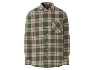 esmara Men Koszula flanelowa męska z bawełny (Zielony/beżowy, L (41/42)) - Koszule męskie esmara Men Koszula flanelowa męska z bawełny (Zielony/beżowy, L (41/42)) - Koszule męskie - miniaturka - grafika 1